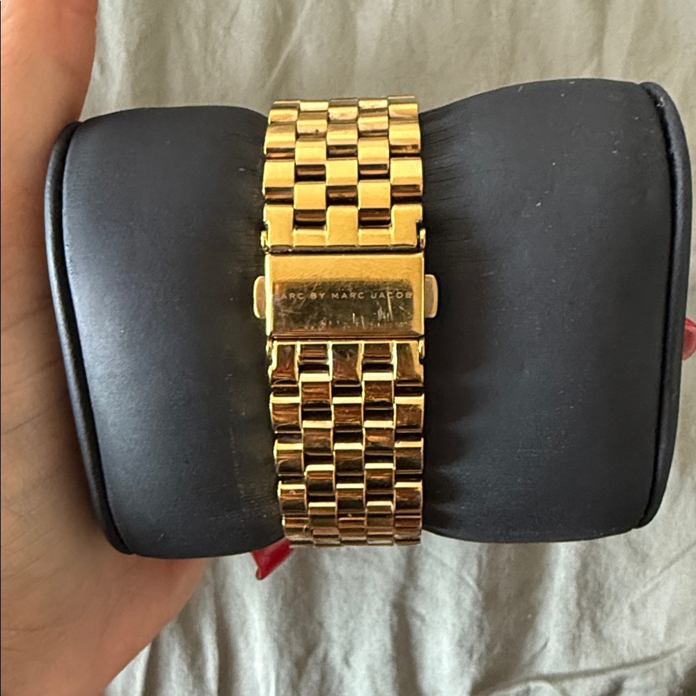 Marc Jacobs Gold-Tone Square Watch - Picture 3 of 5